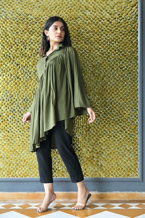 AAHELI OLIVE FALL CO-ORD SET AAHELI OLIVE FALL CO-ORD SET